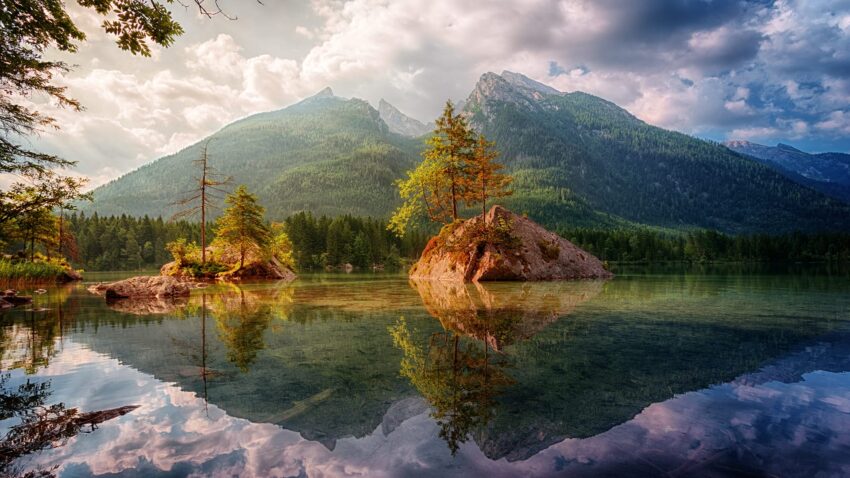 0199-Фотошпалери Дзеркальне озеро