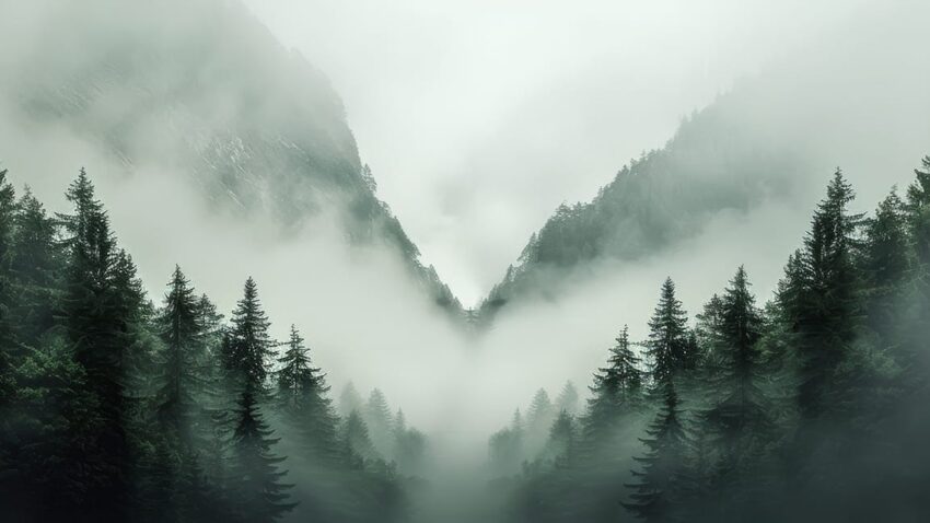 0205-Фотошпалери Гірський туман
