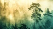 0206-Фотошпалери Лісовий пейзаж