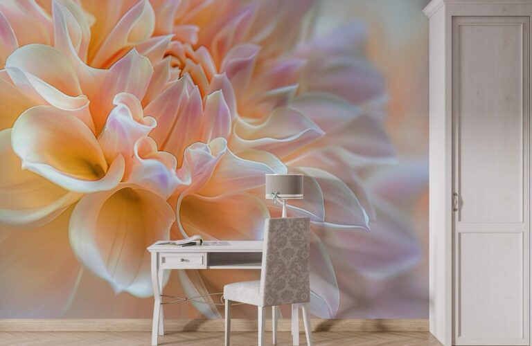 Фотошпалери 3D перламутрова квітка
