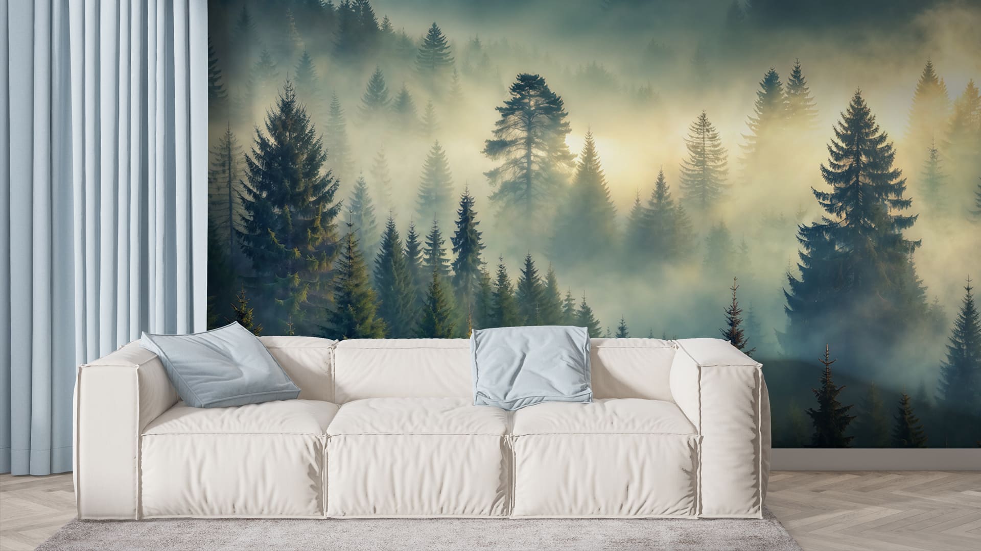 Фотошпалери лісовий оповитий туман - Print-walls - фотошпалери на любий ...