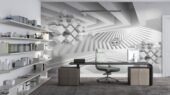 0605-Фотошпалери абстрактний кубізм