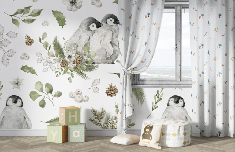 Фотошпалери Пінгвіни зими