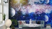 Космічна галактика та сузір'я планет